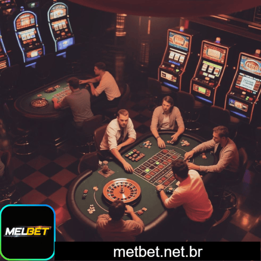 Imagem promocional do cassino online da METBET mostrando jogos ao vivo